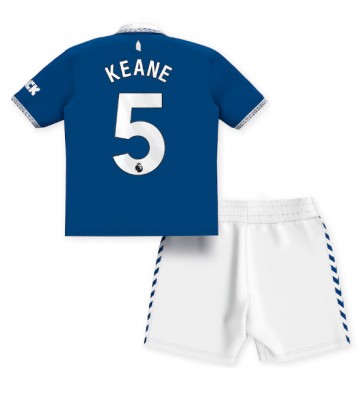 Everton Michael Keane #5 Primera Equipación Niños 2023-24 Manga Corta (+ Pantalones cortos)